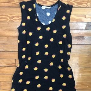 Black patterned T-shirt dress